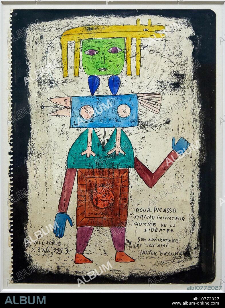 "Pour Picasso grand initiateur", 1953, Victor Brauner, Picasso Museum, Paris, France, Europe.