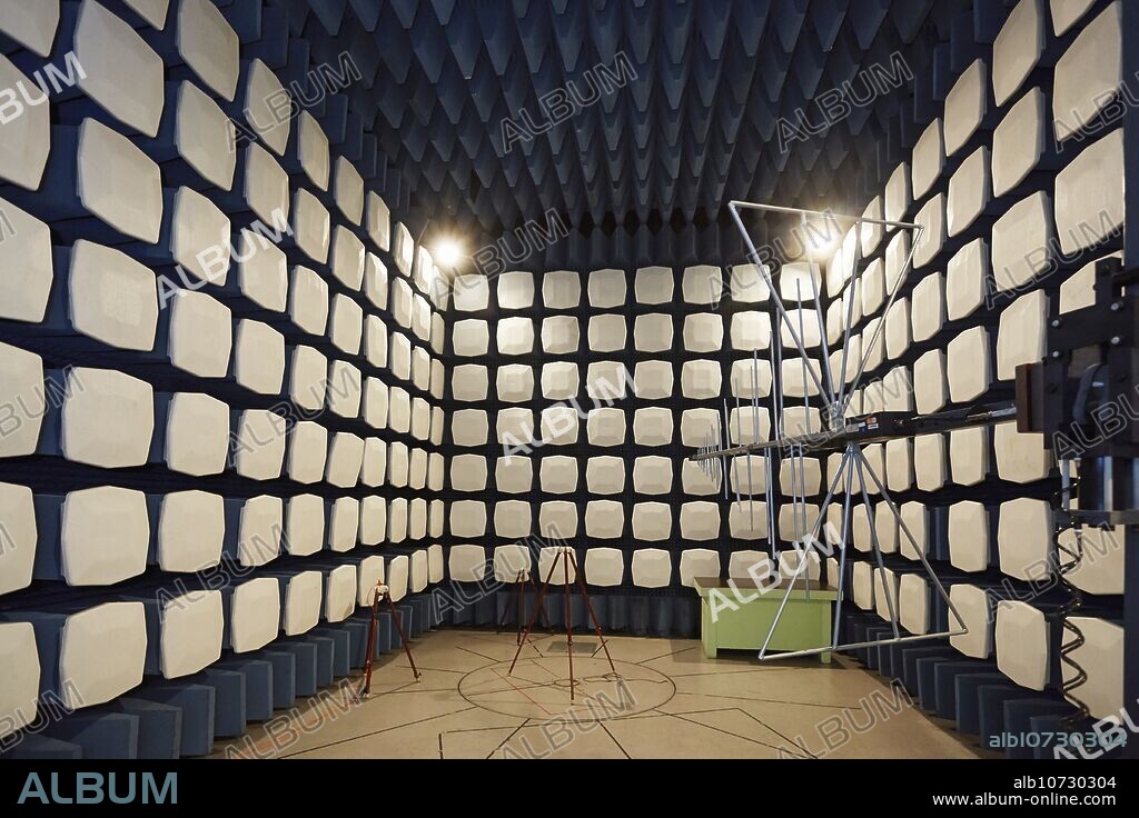 Anechoic chamber. EMC & Telecom Lab. Certification of Low Voltage Electrical & Electronic Products. Technological Services to Industry. Tecnalia Research & innovation, Bizkaia, Basque Country, Spain.