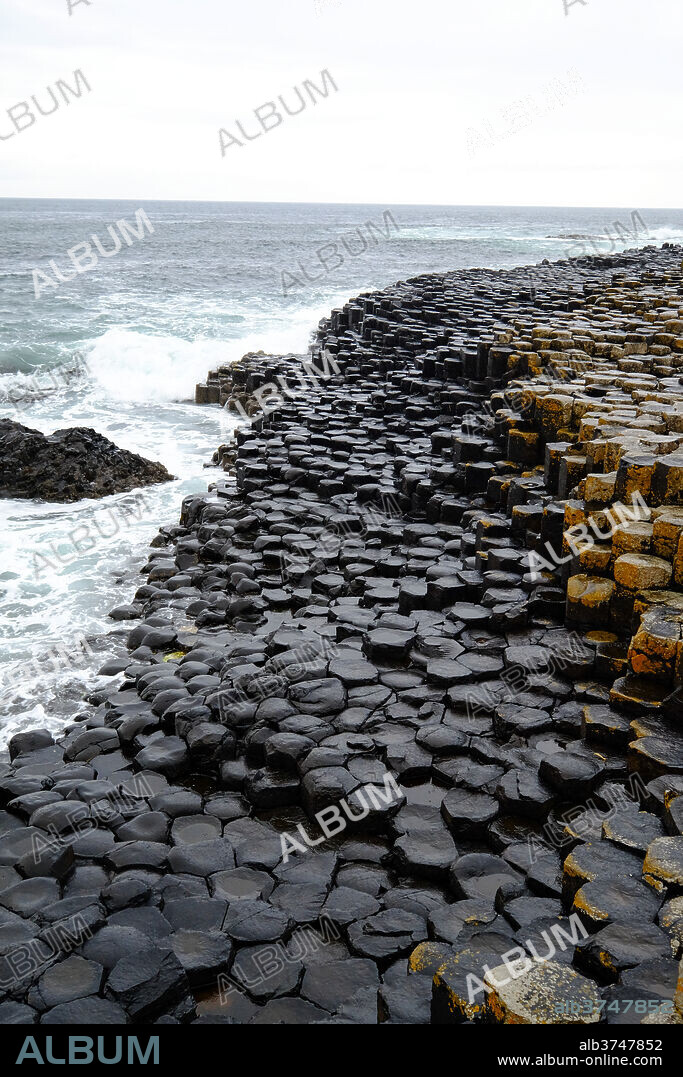 Giant's Causeway, UNESCO World Heritage Site, Bushmills, County Antrim, on the north coast of Northern Ireland, Ulster, Northern Ireland, United Kingdom, Europe.