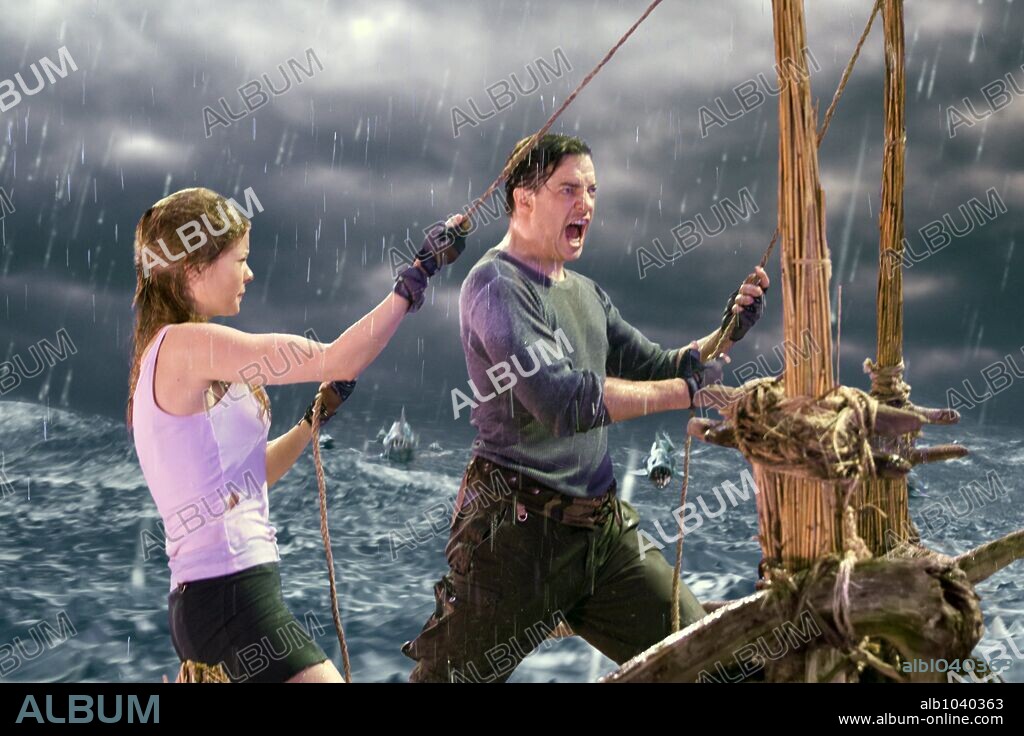ANITA BRIEM y BRENDAN FRASER en VIAJE AL CENTRO DE LA TIERRA, 2008 (JOURNEY TO THE CENTER OF THE EARTH), dirigida por ERIC BREVIG. Copyright WALDEN MEDIA/NEW LINE CINEMA.