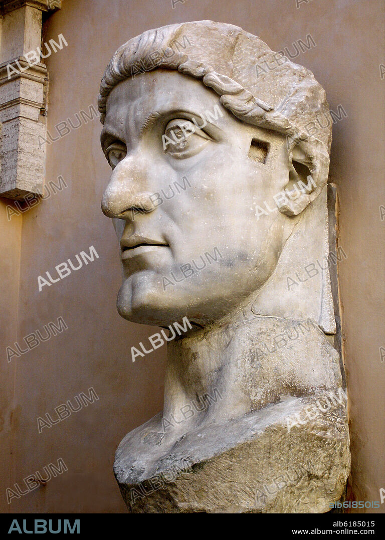 FRAGMENTO DE LA COLOSAL ESTATUA DE CONSTANTINO EL GRANDE - SIGLO IV.