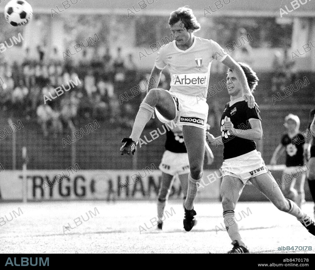 Kent Jönsson fotboll Malmö FF MFF. allsvensak fotboll match MFF - AIK 0-2 juli 1983. (c) Herbert Tinz / Sydsvenskan / IBL.