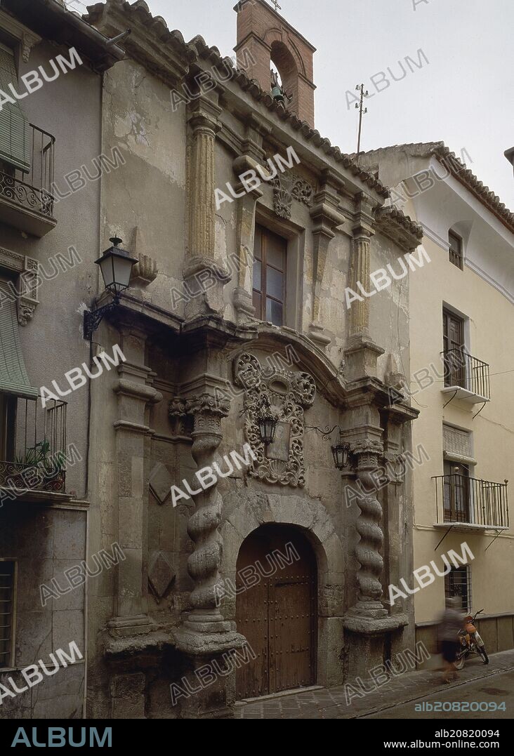 PORTADA BARROCA DE LA IGLESIA DE LOS DOLORES ANTIGUO ORATORIO DE SAN FELIPE NERI - 1702.