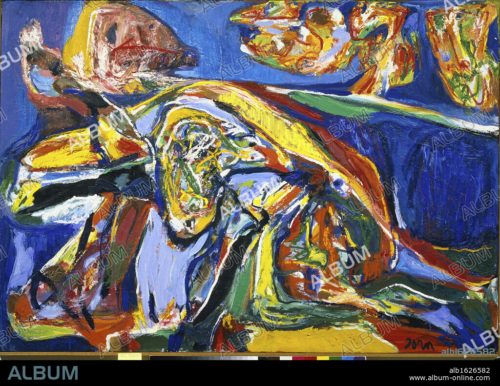 ASGER JORN. Kyotosmorama by Asger Oluf Jorn, 1969-1970, 1914-1973, France, Paris, Centre Georges Pompidou, Musee National d'Art de Moderne.