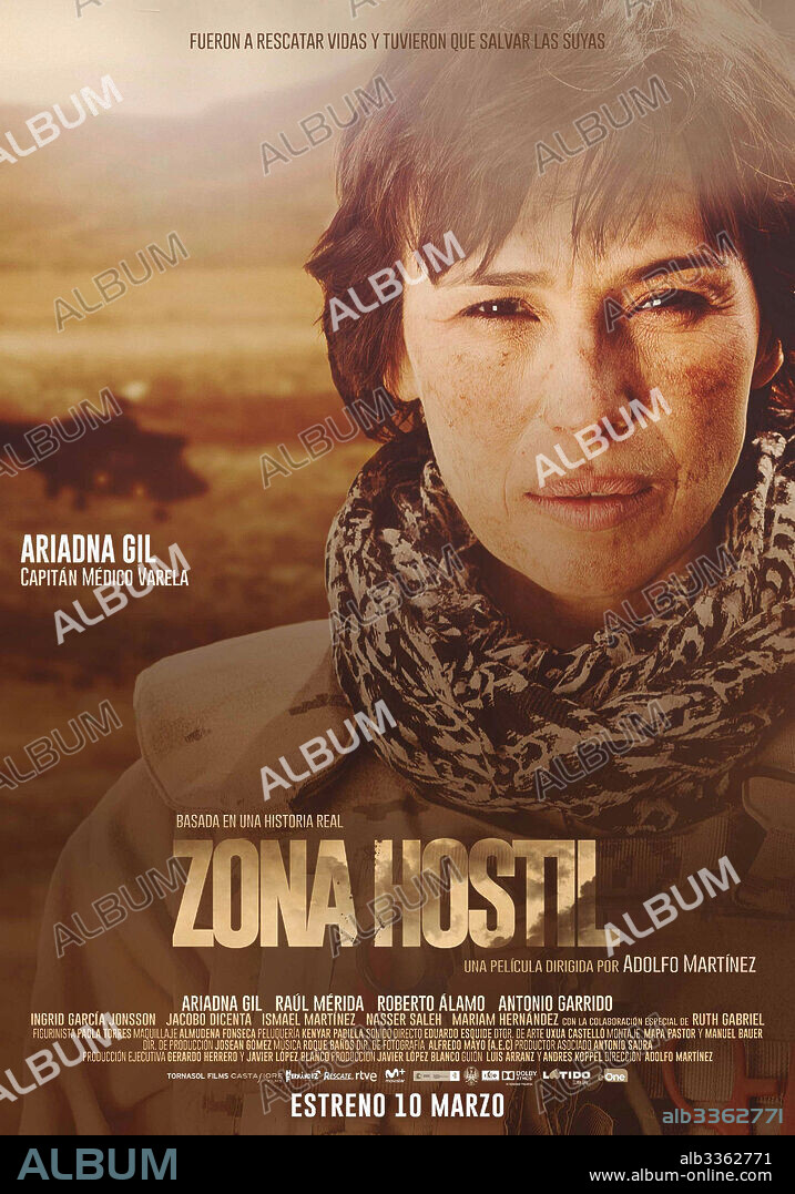 ARIADNA GIL en ZONA HOSTIL, 2017, dirigida por ADOLFO MARTINEZ. Copyright Hernández y Fernández Producciones Cinematográficas/Tornasol.