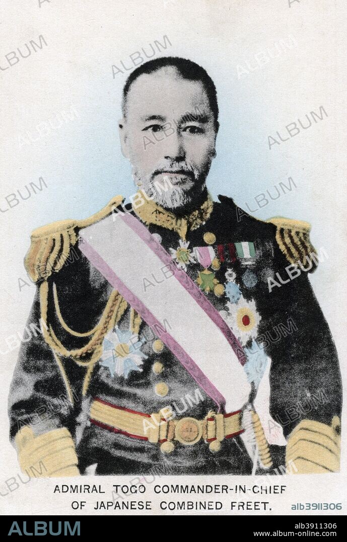 Admiral Togo, Commander-in-chief of Japanese Combined Fleet, c1903-1905. Heiachiro Togo (1847-1934) was Japanese Commander-in-Chief during the Russo-Japanese War of 1904-1905.