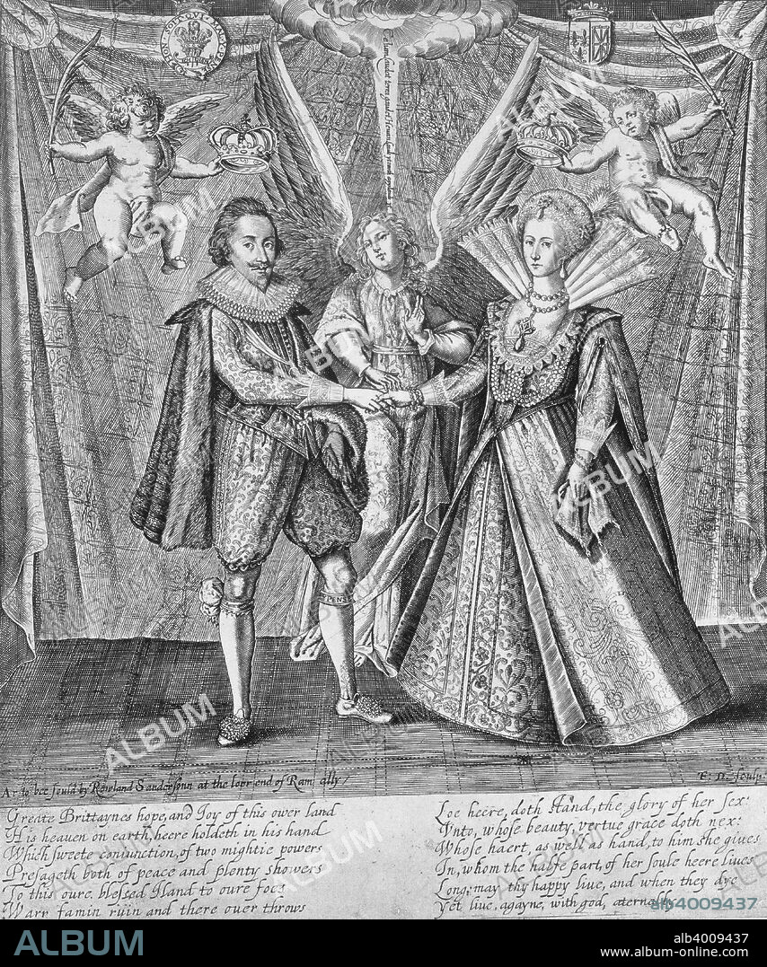 Celebration of the Marriage of James VI of Scotland and Anne of Denmark, 1589 (c1610-1625). James I became was the first Stuart king of England, succeeding Elizabeth I after her death in 1603.