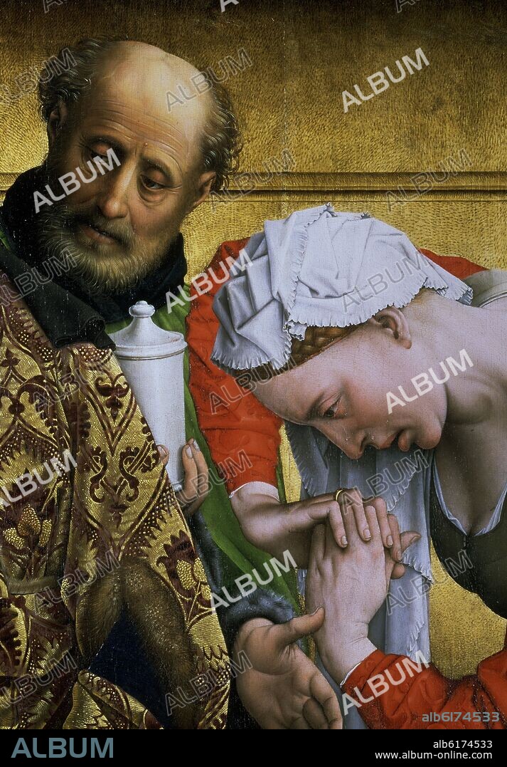 ROGIER VAN DER WEYDEN (1399-1464) ROGIER DE LA PAS. 'The Descent from the Cross', c. 1435, Oil on panel, 220 × 262 cm, P02825.