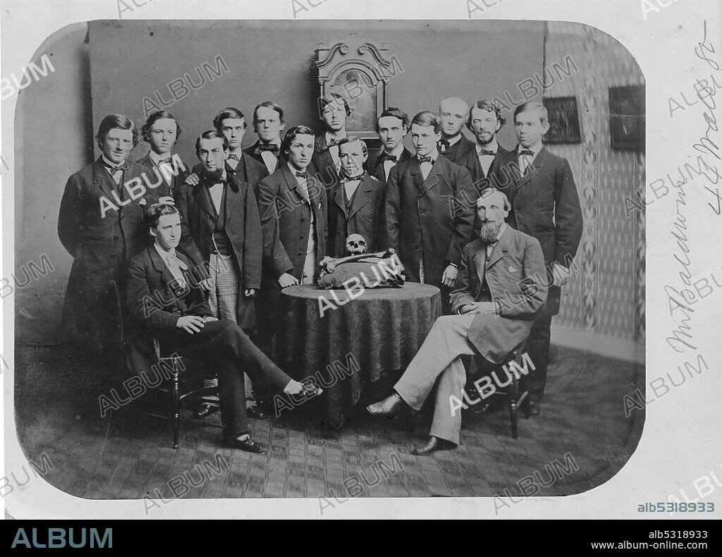 Members of Skull and Bones, University and Yale, 1861.
