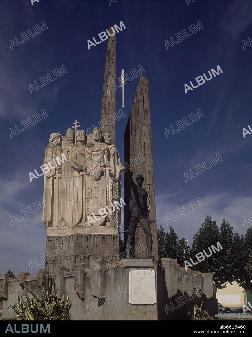 ANTONIO GONZALEZ OREA Y MANUEL MILLAN LOPEZ. MONUMENTO A LA BATALLA DE LAS NAVAS DE TOLOSA INUGURADO EN 1881.