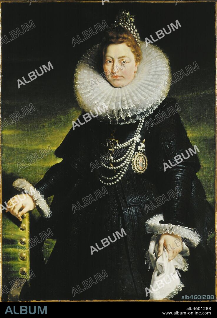 PIETER PAUL RUBENS. Portrait of Infanta Isabella Clara Eugenia of Spain (1566-1633).