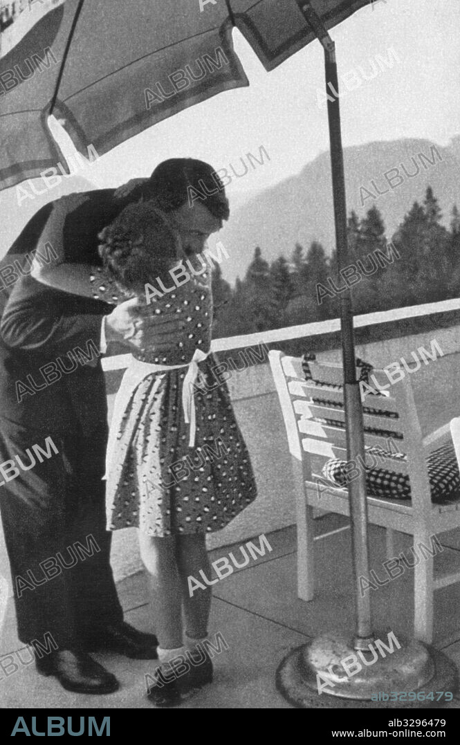 Adolf Hitler at the Berghof, his home in Berchtesgaden. c1935.