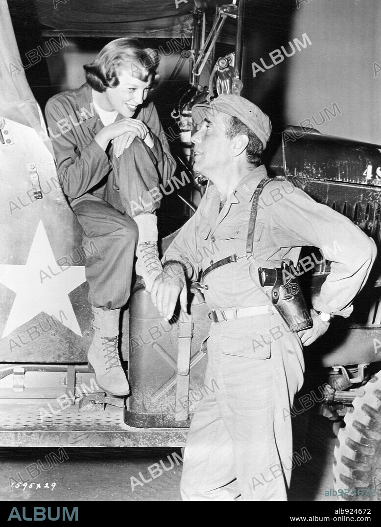 HUMPHREY BOGART and JUNE ALLYSON in BATTLE CIRCUS, 1953, directed by RICHARD BROOKS. Copyright M.G.M.