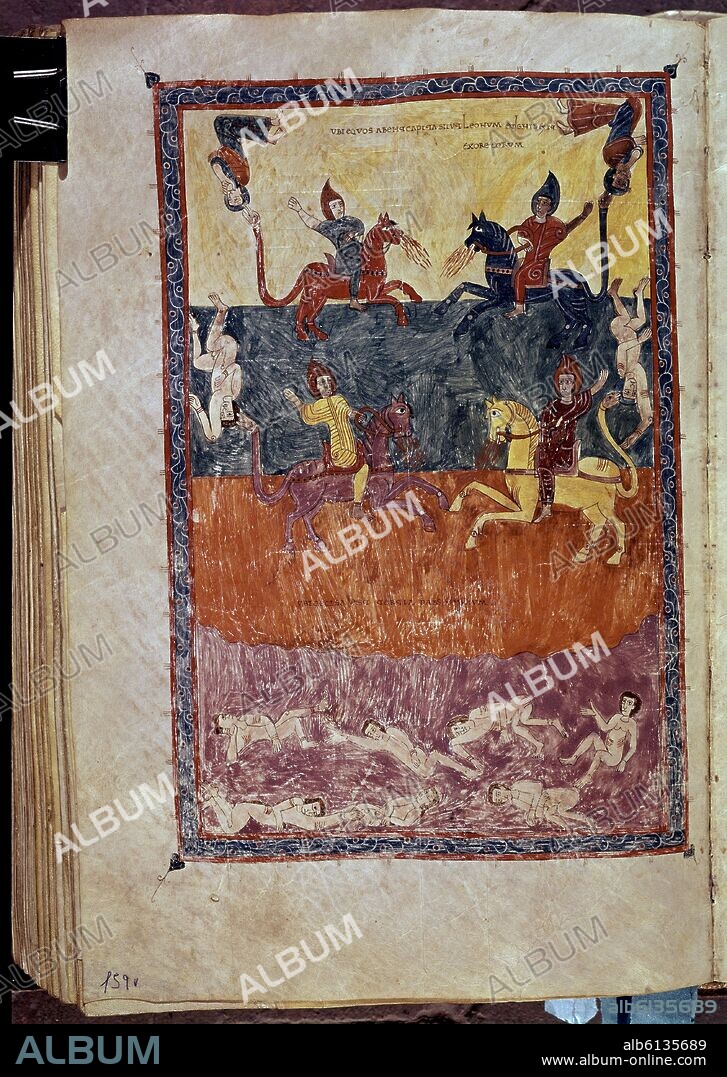 BEATO DE LIÉBANA. COMENTARIOS AL APOCALIPSIS, CUATRO JINETES DEL APOCALIPSIS.