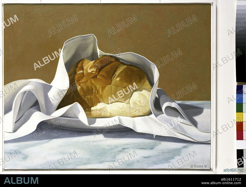 Bread in a Napkin  1987  Joseph Jeffers Dodge (1917-1997 American)  Oil on canvas  The Cummer Museum of Art and Gardens, Jacksonville, Florida.