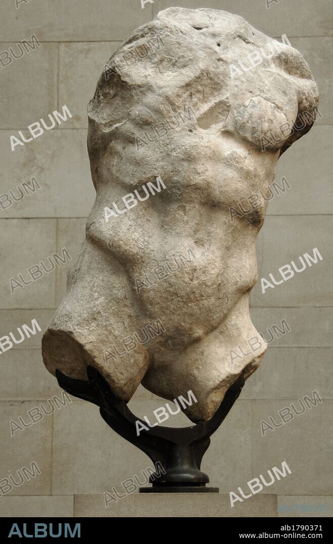 Greece. Athens. Parthenon West Pediment. Figure of Hermes. About 438-432 BC. High Classical. Attica. British Museum. London. United Kingdom.