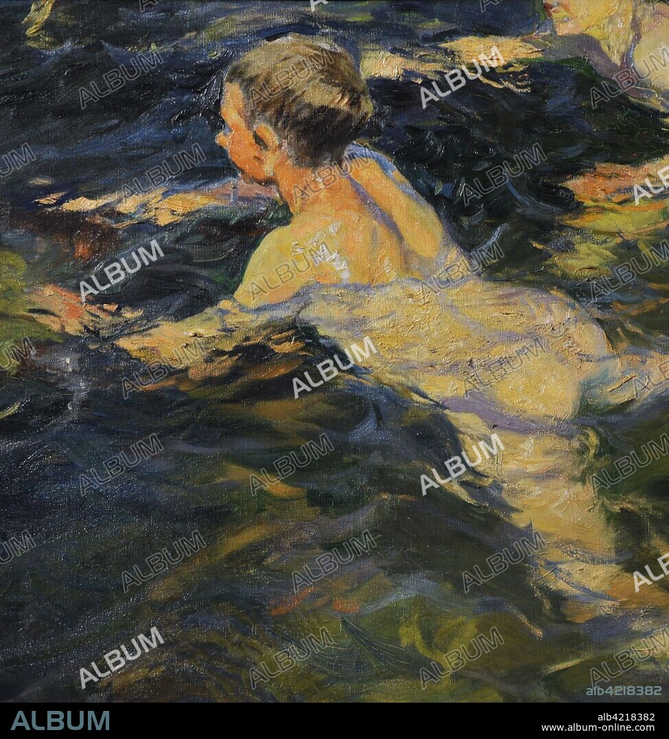 Joaquin Sorolla y Bastida (1863-1923). Spanish painter. Swimmers, Javea, 1905. Detail. Sorolla Museum. Madrid. Spain.