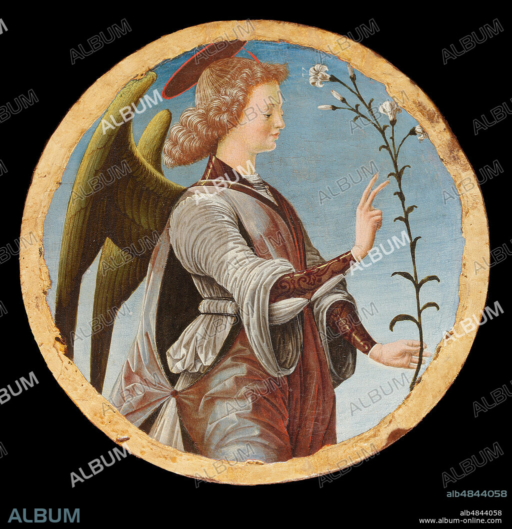 FRANCESCO DEL COSSA. Polittico Griffoni: Angel of the Annunciation.
