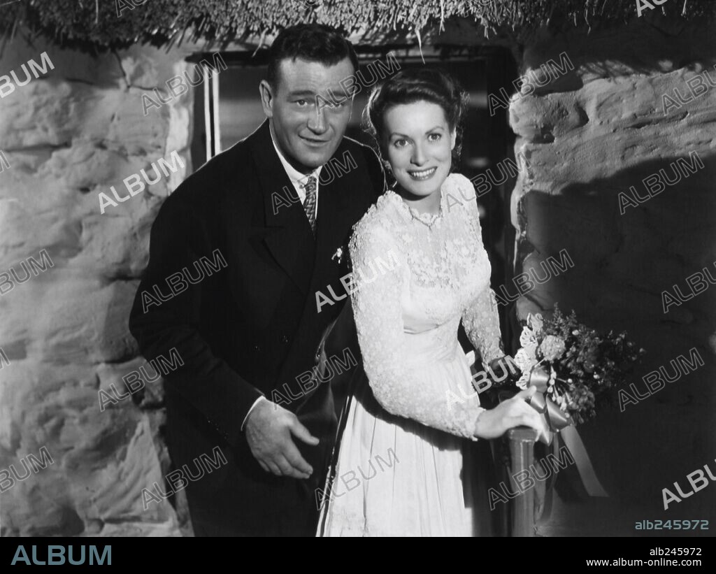 JOHN WAYNE y MAUREEN O'HARA en EL HOMBRE TRANQUILO, 1952 (THE QUIET MAN), dirigida por JOHN FORD. Copyright REPUBLIC PICTURES.