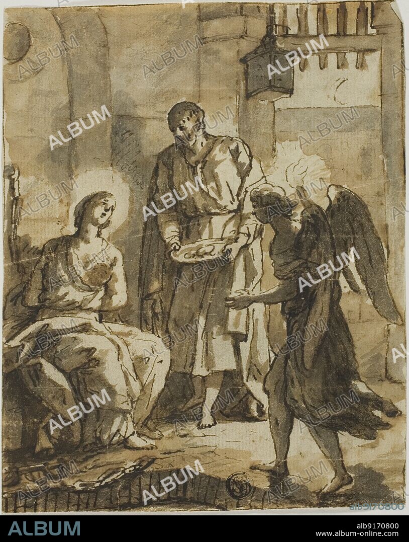 ANTON RAPHAEL MENGS. Saint Peter Visiting Saint Agatha in Prison and Healing her Wounds, n.d. Possibly by Anton Raffael Mengs.