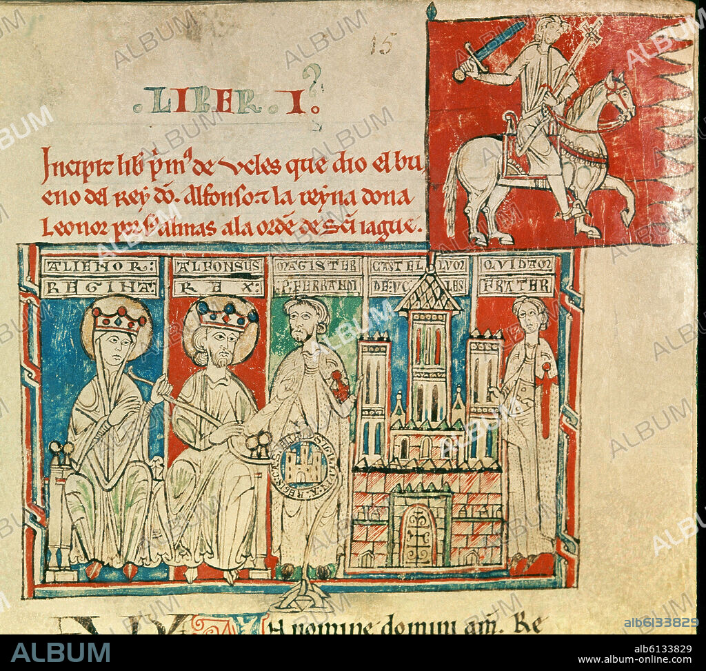 TUMBO MENOR DE CASTILLA - DONACION DE LA FORTALEZA DE UCLES A LA ORDEN DE SANTIAGO - SIGLO XIII - V 21.