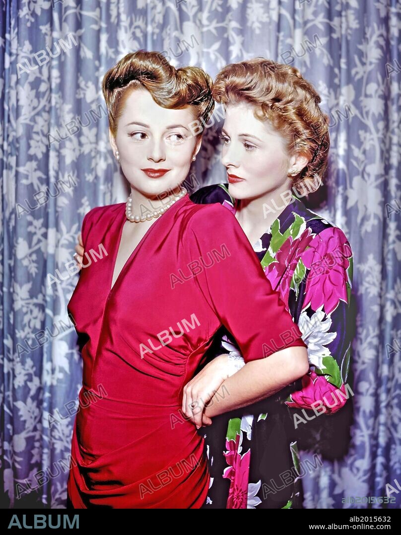 JOAN FONTAINE und OLIVIA DE HAVILLAND.  1945