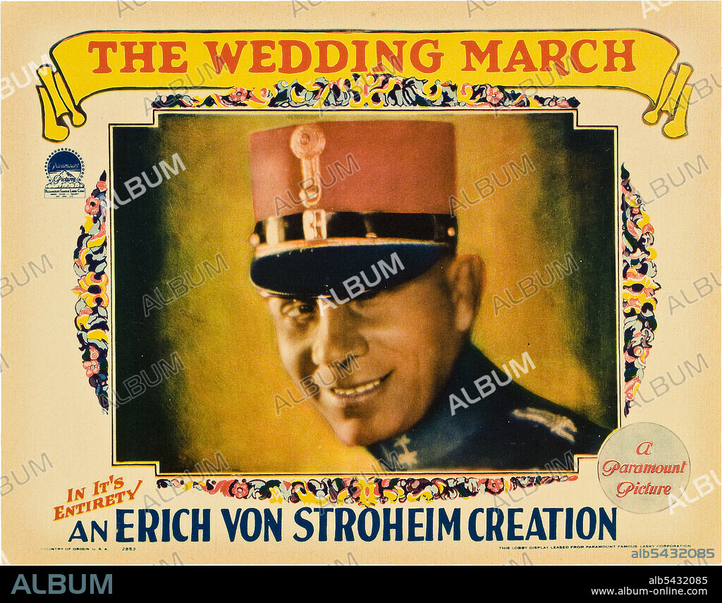 ERICH VON STROHEIM in THE WEDDING MARCH, 1928, unter der Regie von ERICH VON STROHEIM. Copyright PARAMOUNT PICTURES.