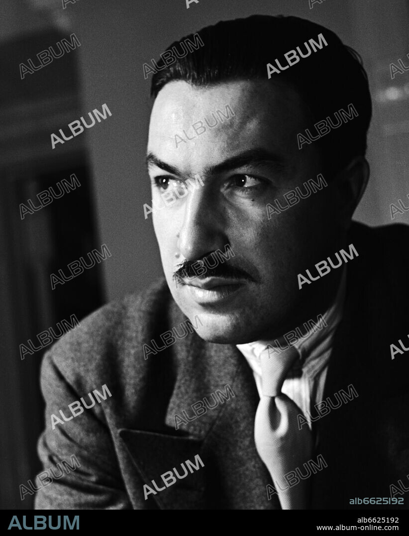 Politician ( Democrat ) Adam Clayton Powell Jr. in 1946. Portrait by photographer Fred Stein (1909-1967) who emigrated 1933 from Nazi Germany to France and finally to the USA. 1946