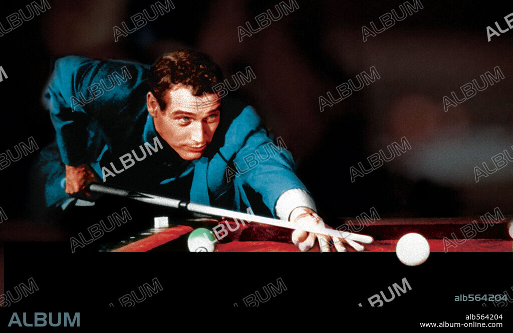 PAUL NEWMAN en EL BUSCAVIDAS, 1961 (THE HUSTLER), dirigida por ROBERT ROSSEN. Copyright 20TH CENTURY FOX.