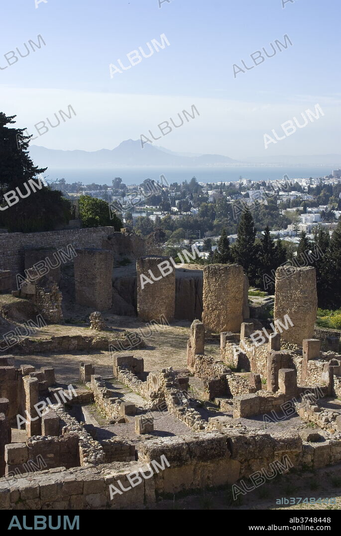 Byrsa Hill, the original Punic site at Carthage, UNESCO World Heritage Site, near Tunis, Tunisia, North Africa, Africa.