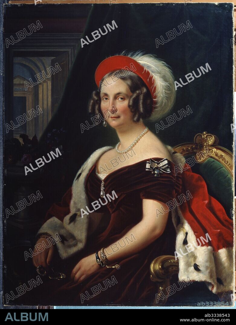 FRANZ KRüGER. Portrait of Queen Frederica of Hanover (1778-1841).