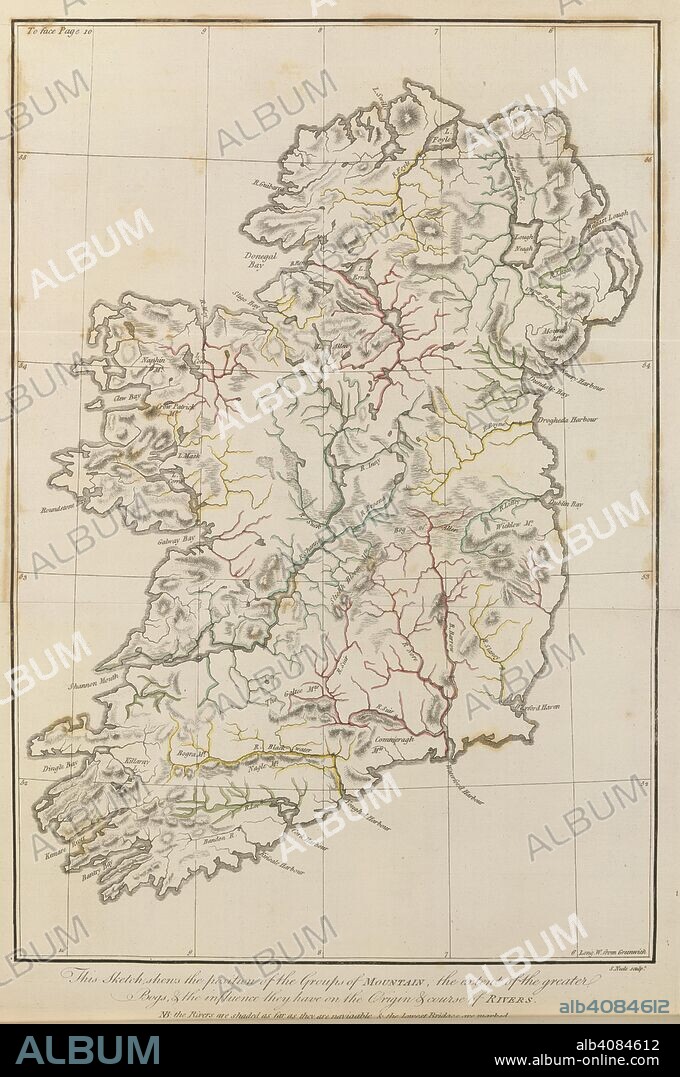 REV. D. A. BEAUFORT. A map of Ireland. A new map of Ireland, civil and ecclesiastical. By the Rev. D.A. Beaufort ... To His Majesty King George the Third ... dedicated by the Author. S.T. Neele sculp. [Scale, 1 inch = 6 Irish miles]. London : W. Faden, 1792. Source: Maps C.29.a.11. Language: English.