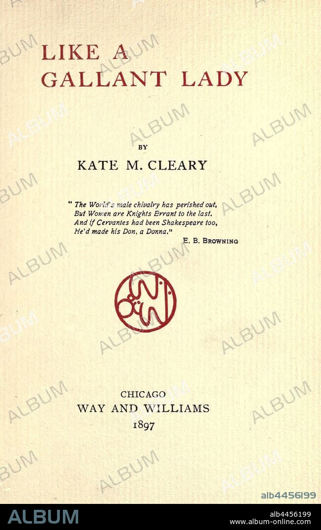 Like a gallant lady : Cleary, Kate M.