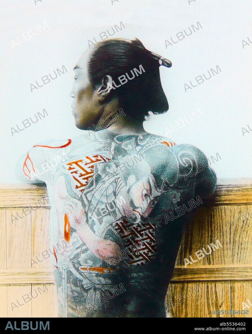 Irezumi (???, ??, ??, ??, ??, ? or ??) is a Japanese word that refers to the insertion of ink under the skin to leave a permanent, usually decorative mark; a form of tattooing. The word can be written in several ways, each with slightly different connotations. The most common way of writing irezumi is with the Chinese characters ??? or ??, literally meaning to 'insert ink'. The characters ?? (also pronounced bunshin) suggest 'decorating the body'. ?? is more esoteric, being written with the characters for 'stay' or 'remain' and 'blue' or 'green', and probably refers to the appearance of the main shading ink under the skin. ? (meaning 'tattooing') is rarely used, and the characters ?? combine the meanings 'pierce', 'stab', or 'prick', and 'blue' or 'green', referring to the traditional Japanese method of tattooing by hand.