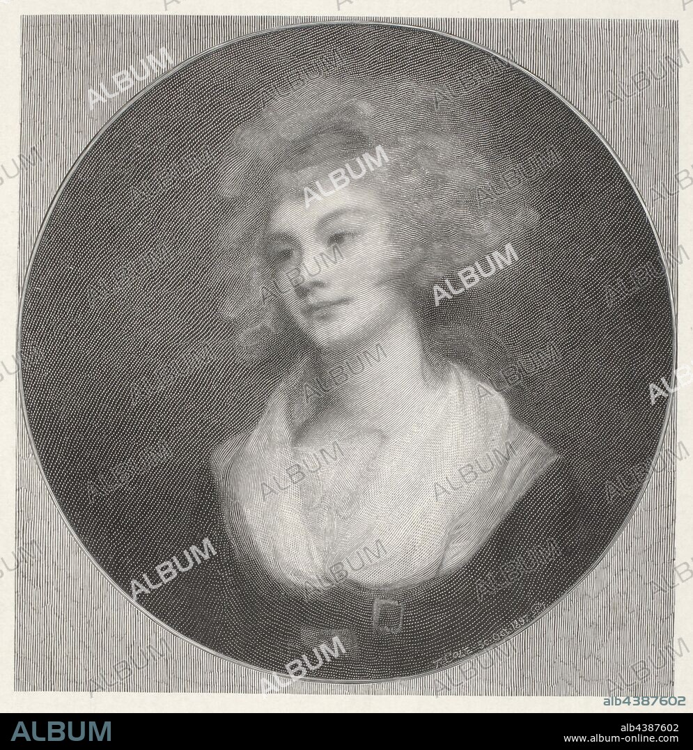The Parson's Daughter, Timothy Cole (American, 1852-1931), After George Romney (British, 1734-1802), 1894, ink on paper, 5-3/8 x 5-3/8 in. (image) 12-5/8 x 9-3/8 in. (sheet).
