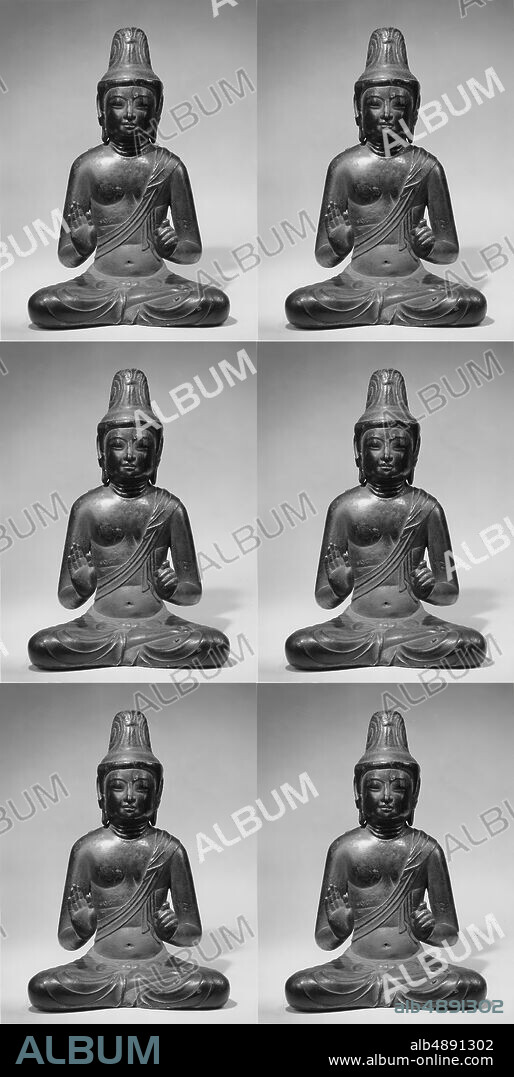 Kong-h Bosatsu (Vajrasattva), Japan, Heian period (7941185), Date 11th century, Japan, Bronze, Overall (figure): H. 10 in. (25.4 cm); W. 6 1/2 in. (16.5 cm); D. 5 3/8 in. ( 13.7 cm), Sculpture.