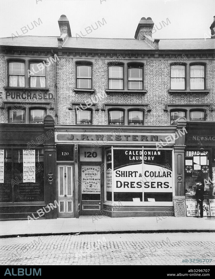 Shops on Junction Road. London, Holloway  - 1903.
