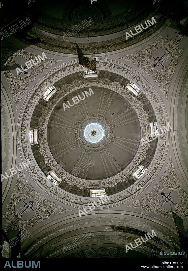 MANUEL DEL OLMO (1631-1685). Cupola of the Comendadoras convent's church in Madrid, made by Francisco Bautista (1594-1633).