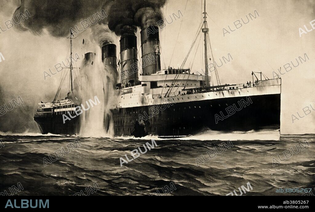 WWI, Sinking of the RMS Lusitania, 1915