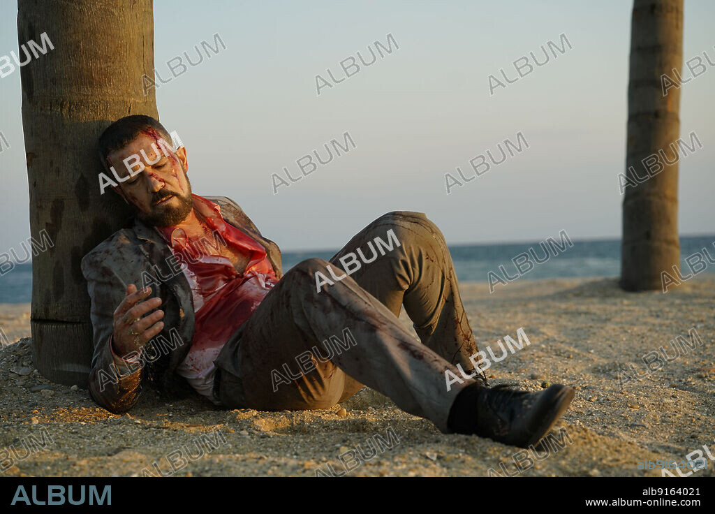 ANTONIO BANDERAS in V, 2022 (THE ENFORCER), directed by RICHARD HUGHES. Copyright Millennium Media.