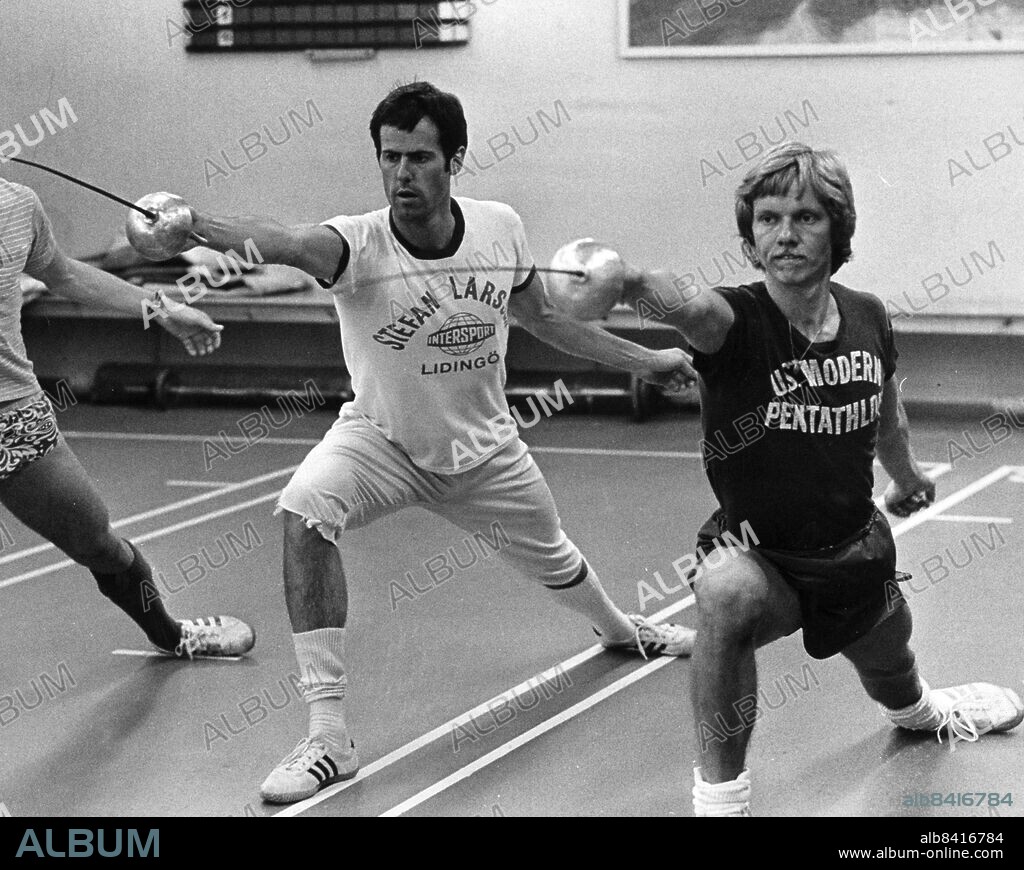 Arkiv 1975-07-03 -Carl von Essen och Hans Jacobson i träning. Foto: Arne Jönsson Code: 35. COPYRIGHT SCANPIX SWEDEN.