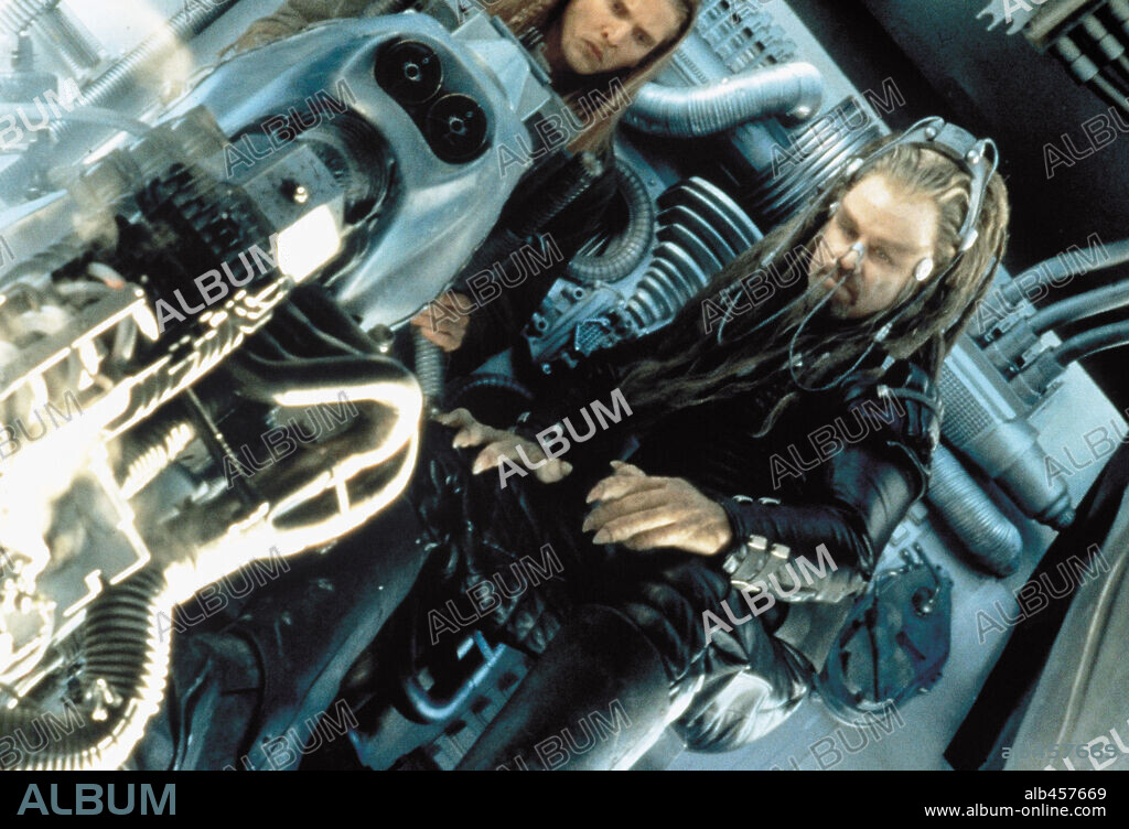 JOHN TRAVOLTA in BATTLEFIELD EARTH: A SAGA OF THE YEAR 3000, 2000, directed by ROGER CHRISTIAN. Copyright WARNER BROS.