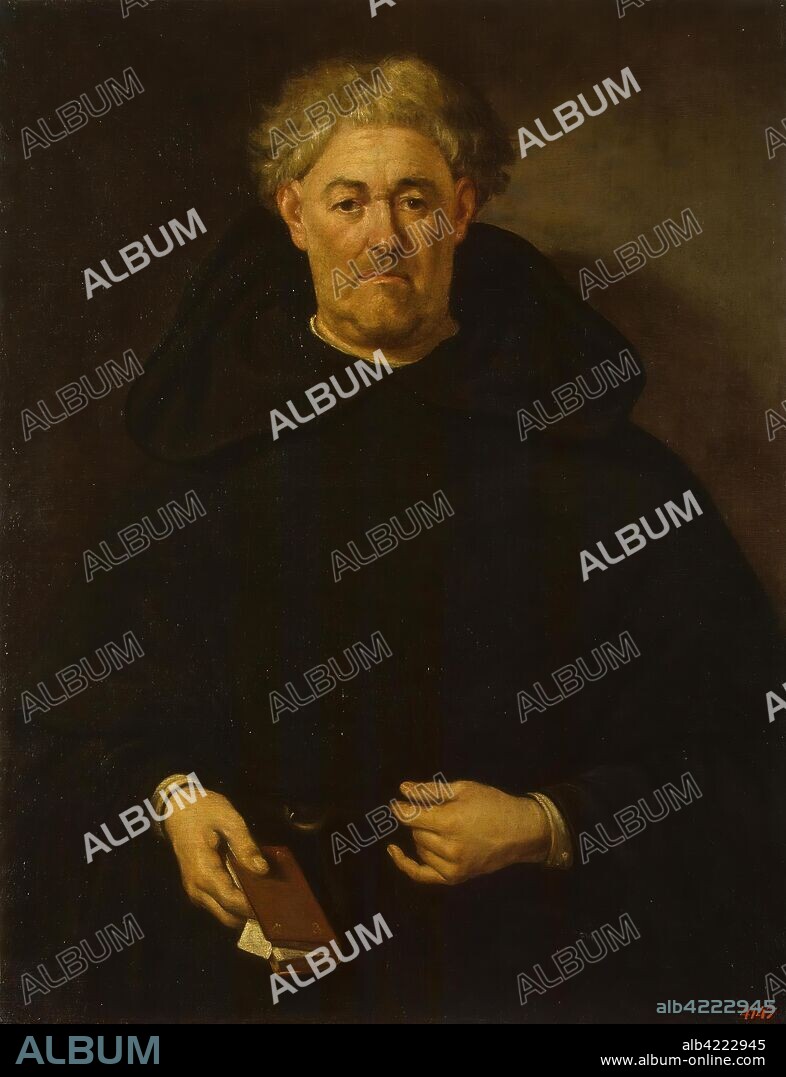 JUAN DE PAREJA. 'Portrait of a Monk'. Spain, 1651. Dimensions: 92x77 cm.