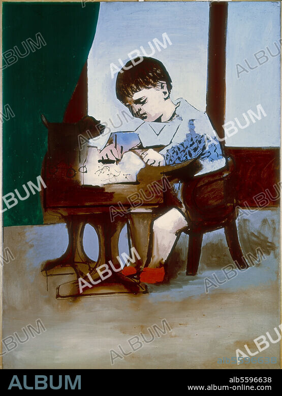 PABLO PICASSO. Picasso, Pablo 1881-1973. "Paolo". Painting.