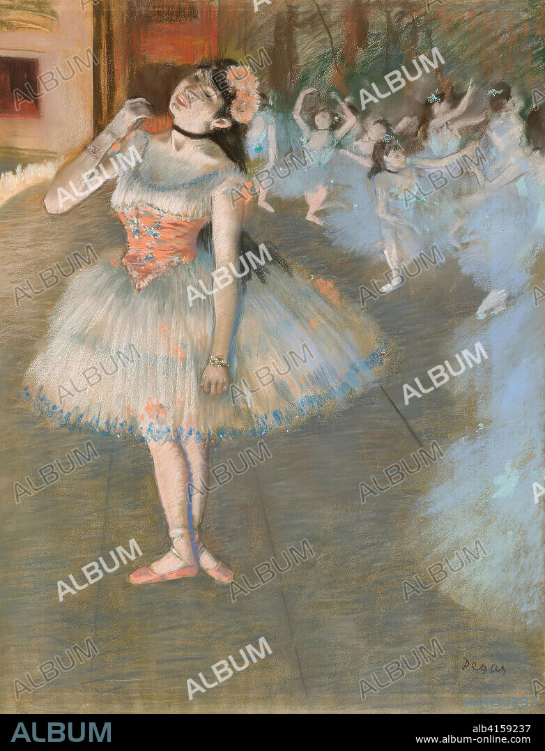 HILAIRE GERMAIN EDGAR DEGAS. The Star. Edgar Degas; French, 1834-1917. Date: 1879-1881. Dimensions: 733 × 574 mm. Pastel on cream wove paper, edge mounted on board. Origin: France.