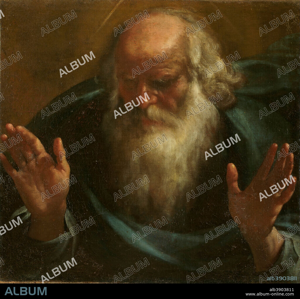 RUTILIO DI LORENZO MANETTI. Ethernal Father. Date/Period: Early XVIIth century. Painting. Oil on canvas. Height: 60 mm (2.36 in); Width: 63 mm (2.48 in).