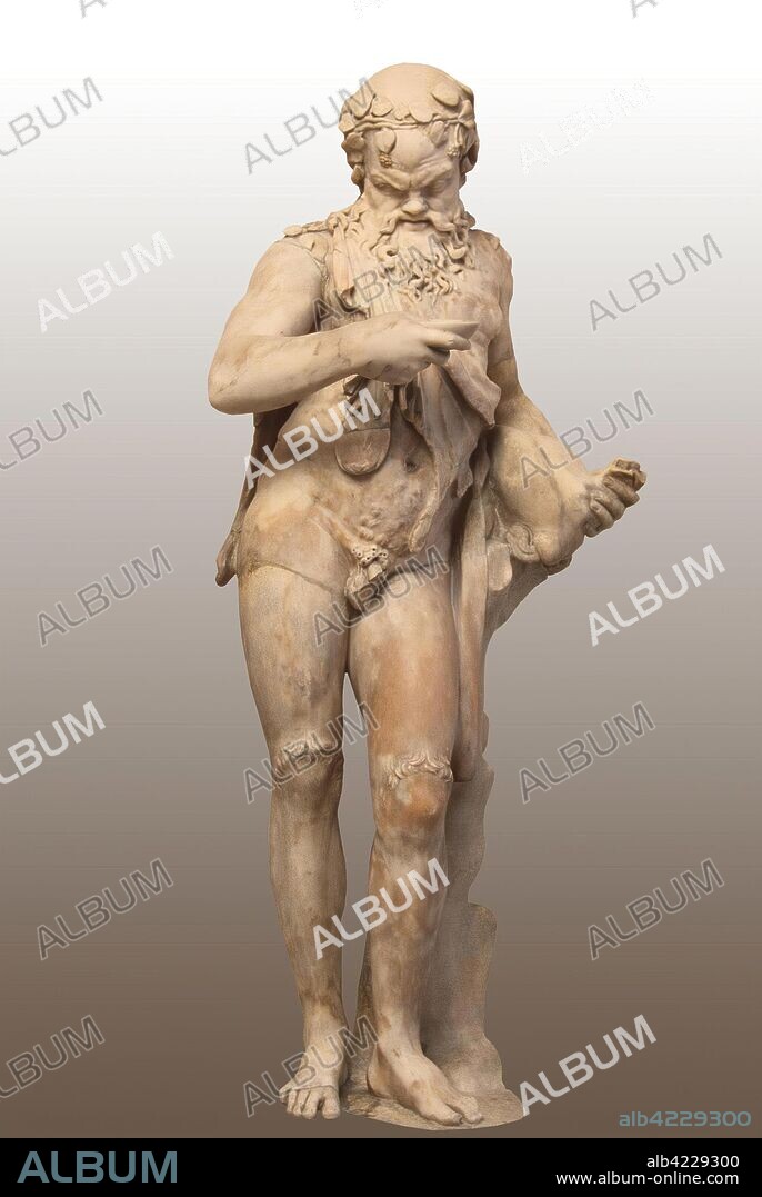 'Statue of Silenus'. Roman copy of the Greek originals of the 5th-4th centuries BC. Ancient Rome, 1st century. Dimensions: 146 cm.