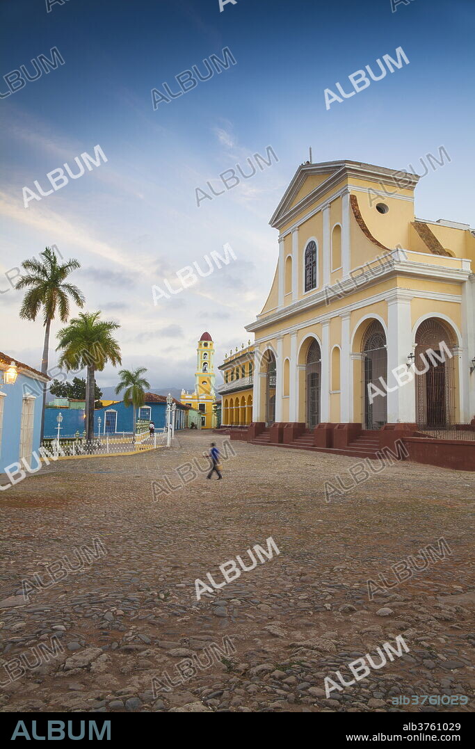 Iglesia Parroquial de la Santisima Trinidad, Plaza Mayor, Trinidad, UNESCO World Heritage Site, Sancti Spiritus Province, Cuba, West Indies, Caribbean, Central America.
