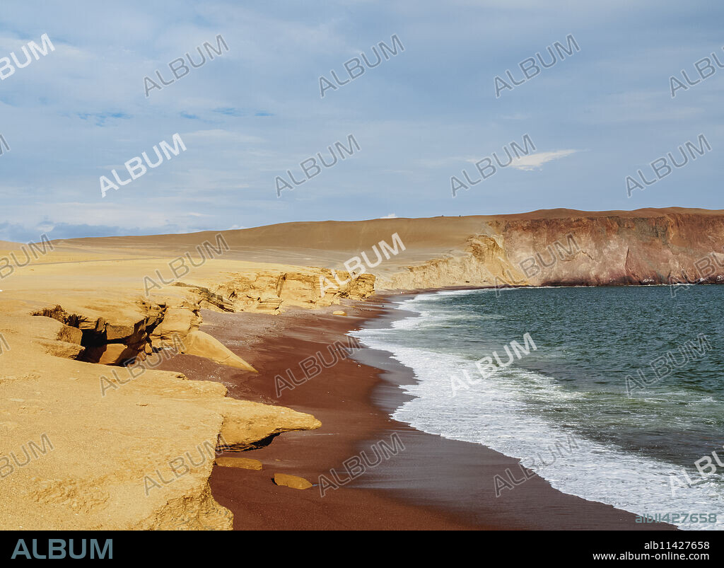 Red Beach, Paracas National Reserve, Ica Region, Peru, South America.