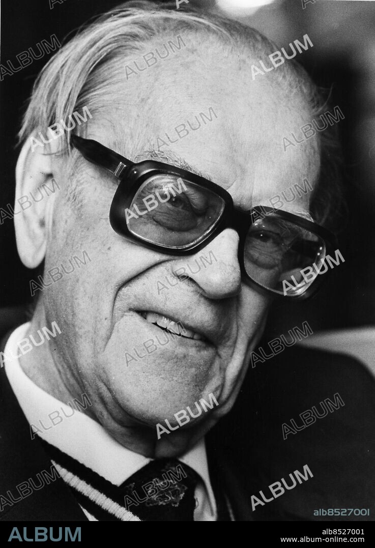 Tage Erlander. 1901 - 1985. Erlander Tage politiker (s) statsminister Porträtt. (c) Sydsvenskan / IBL.